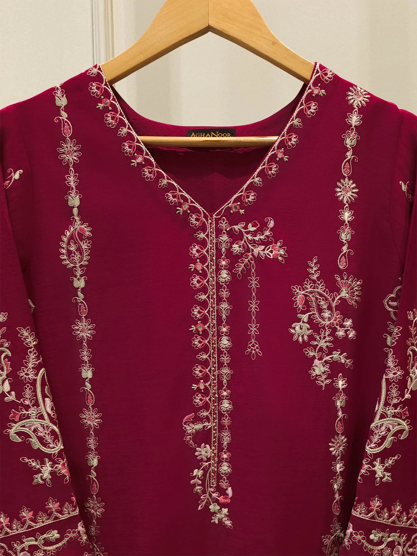 Pure Embroidered Kora Cotton Shirt S113836 | Aghanoor Bridal