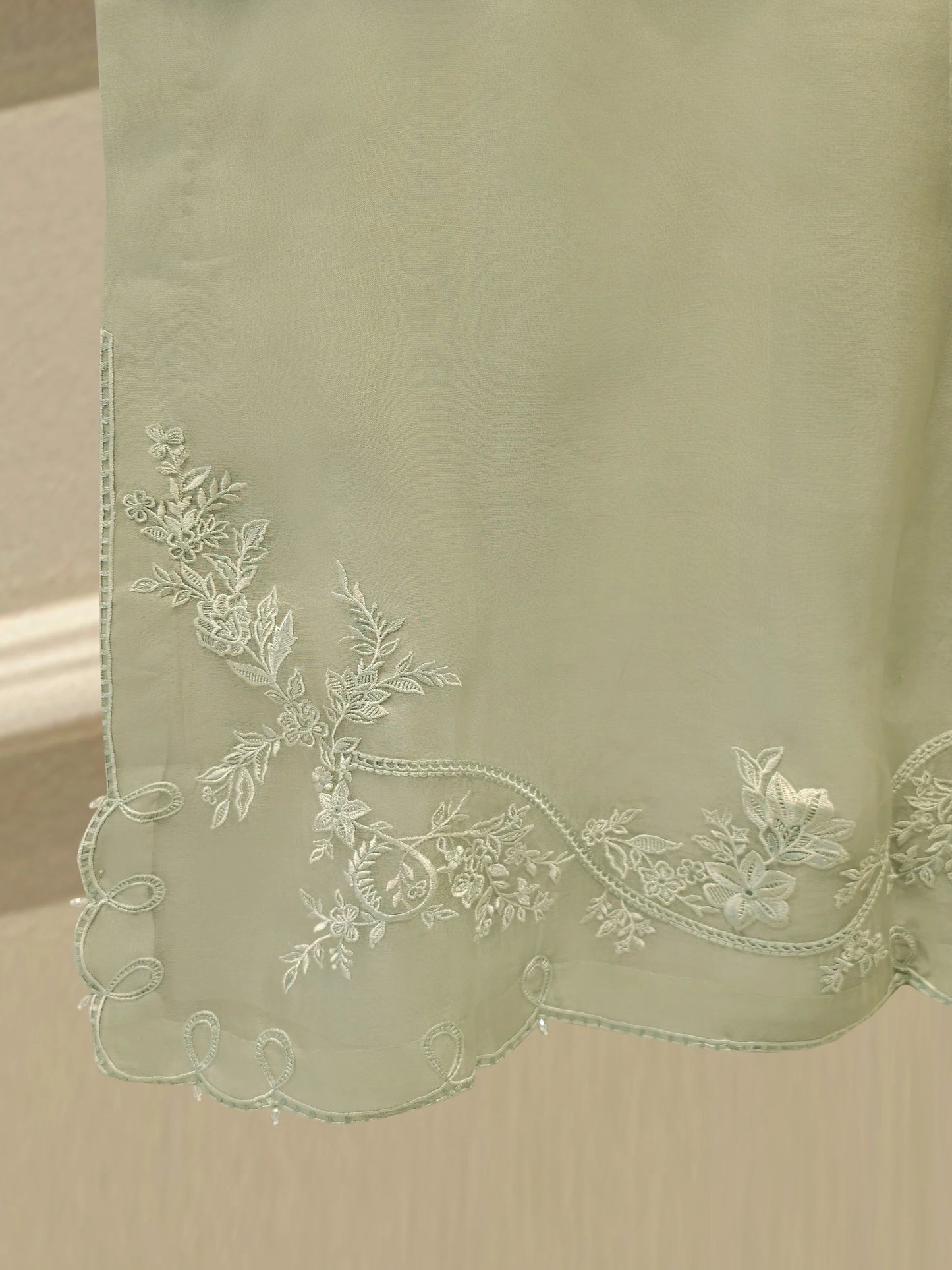 Pure Embroidered Organza Shirt S113948 | Aghanoor Bridal