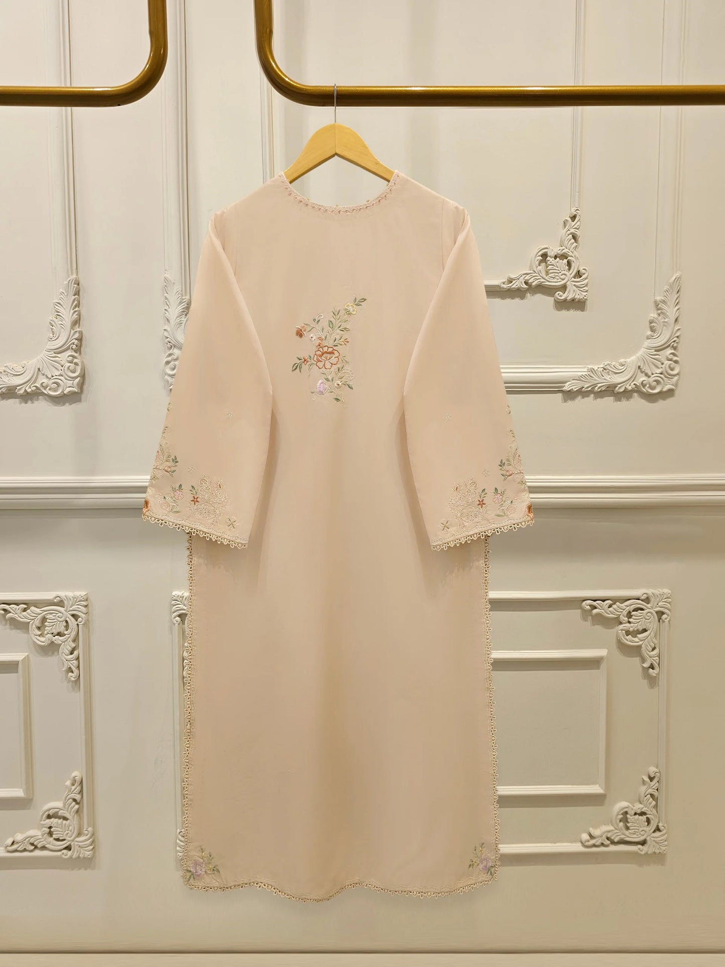 2 Piece - Embroidered Cambric Suit S113770 | Aghanoor Bridal