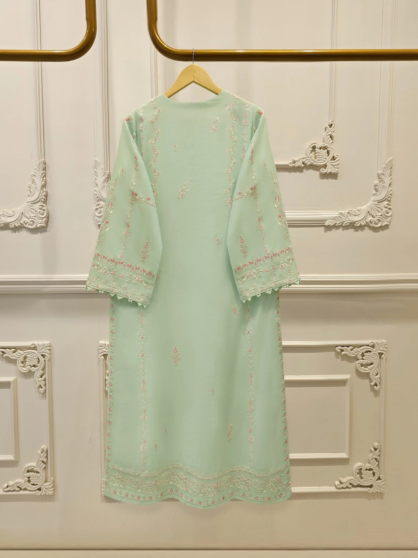 Pure Embroidered Kora Cotton Shirt S113837 | Aghanoor Bridal