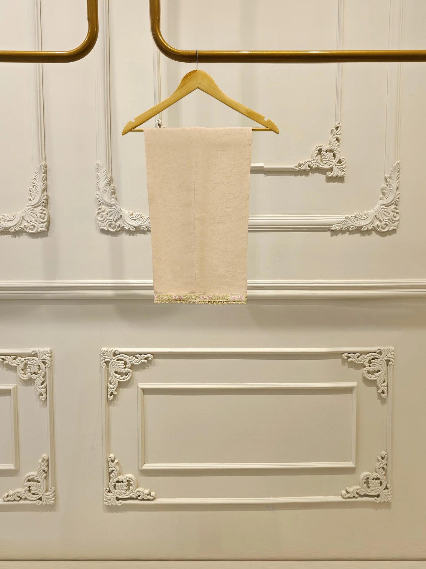 3 Piece - Pure Embroidered Cotton Net Suit S113844 | Aghanoor Bridal