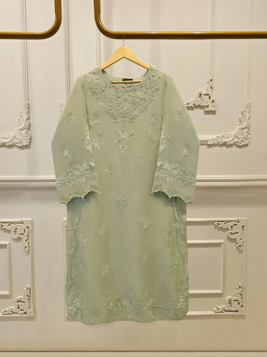 Pure Embroidered Organza Shirt S113948 | Aghanoor Bridal