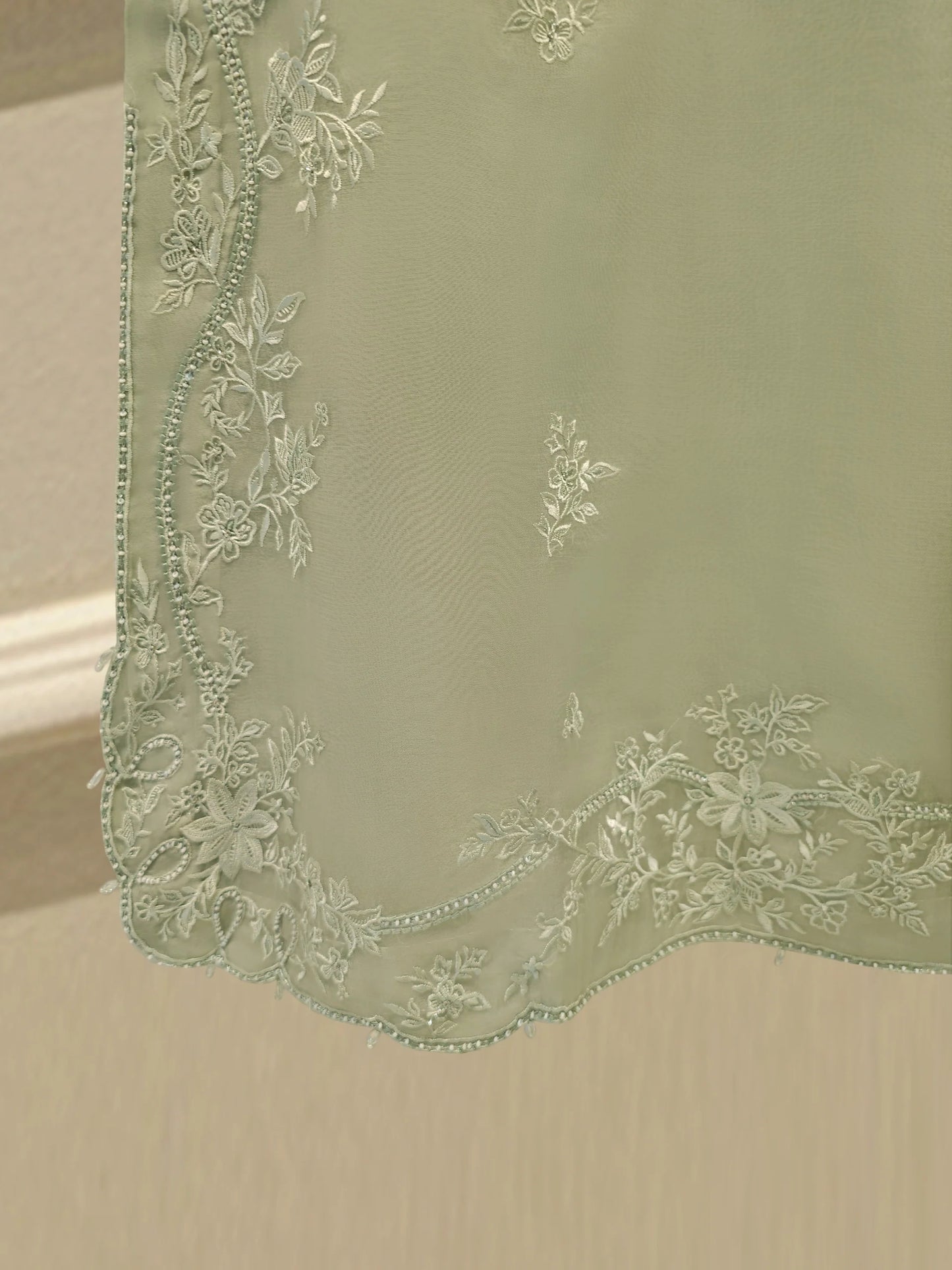 Pure Embroidered Organza Shirt S113948 | Aghanoor Bridal