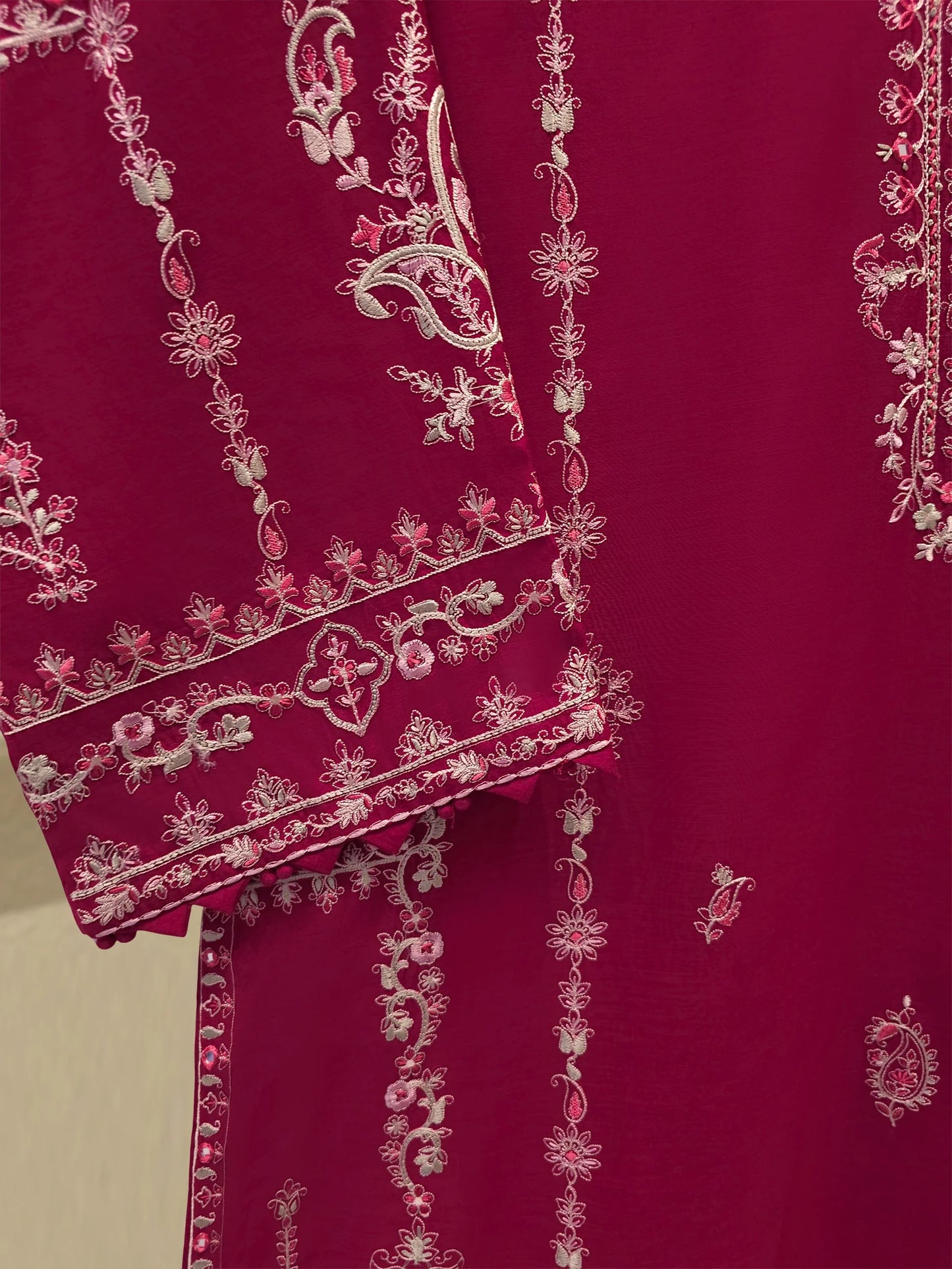 Pure Embroidered Kora Cotton Shirt S113836 | Aghanoor Bridal