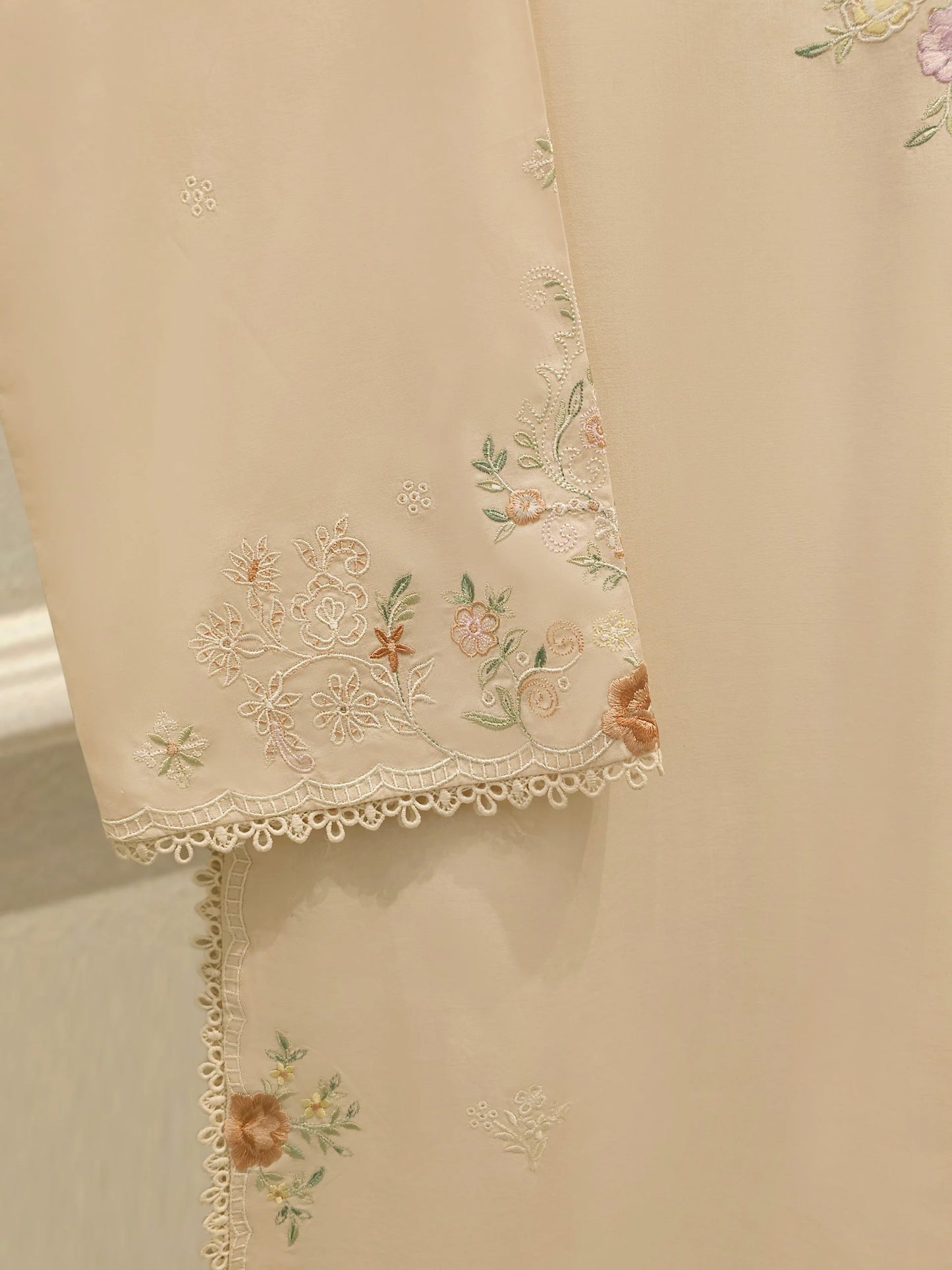 2 Piece - Embroidered Cambric Suit S113770 | Aghanoor Bridal