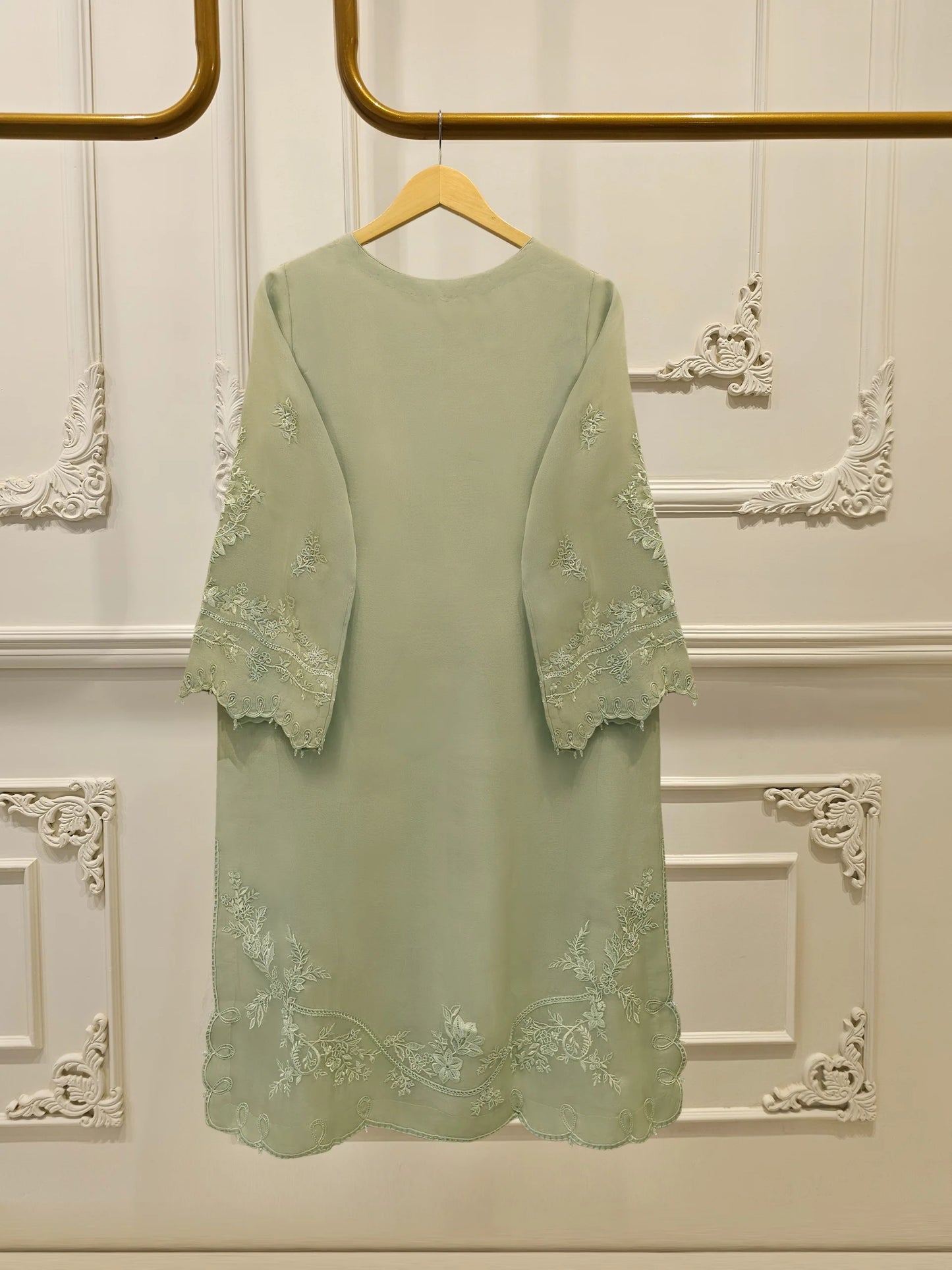 Pure Embroidered Organza Shirt S113948 | Aghanoor Bridal