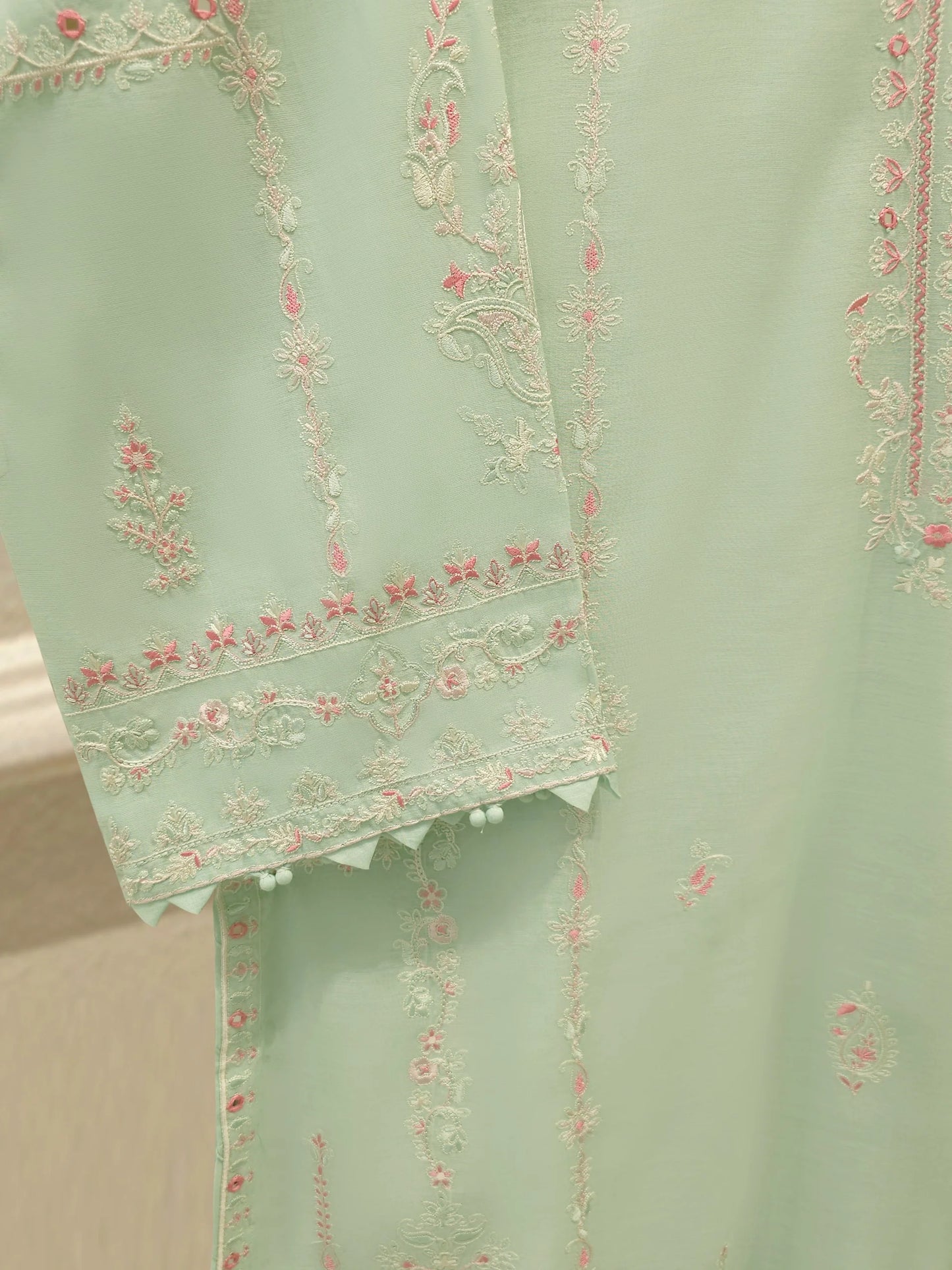 Pure Embroidered Kora Cotton Shirt S113837 | Aghanoor Bridal