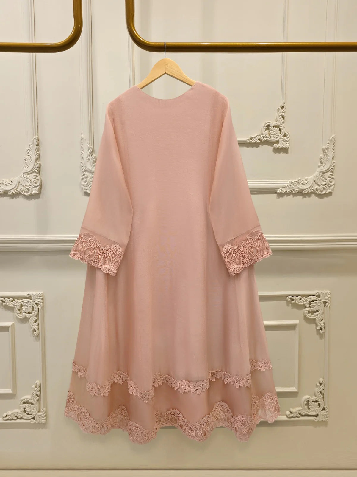 Pure Embroidered Cotton Net Shirt S113812 | Aghanoor Bridal