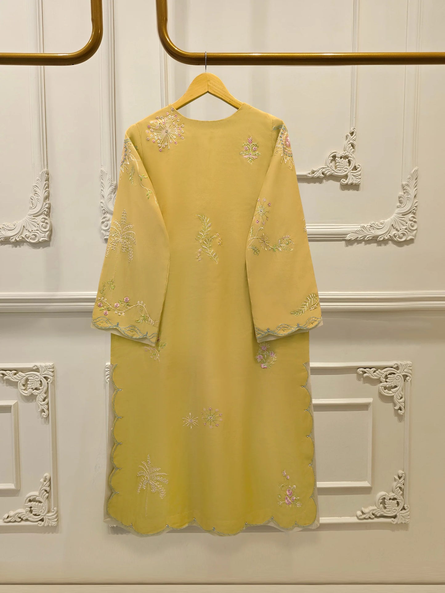 2 Piece - Embroidered Kora Cotton Suit S113722 | Aghanoor Bridal