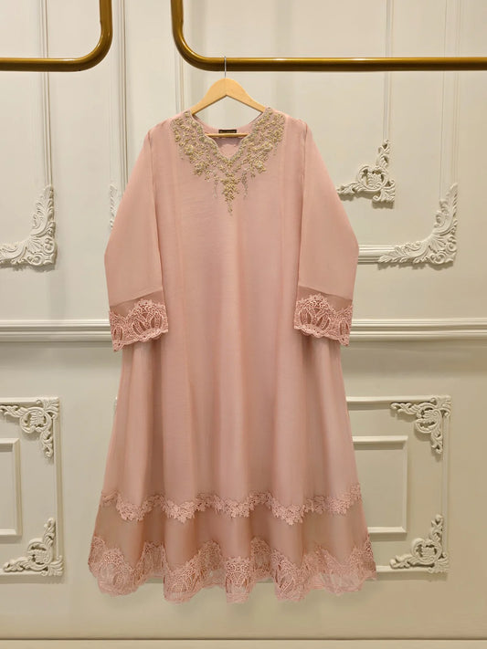 Pure Embroidered Cotton Net Shirt S113812 | Aghanoor Bridal