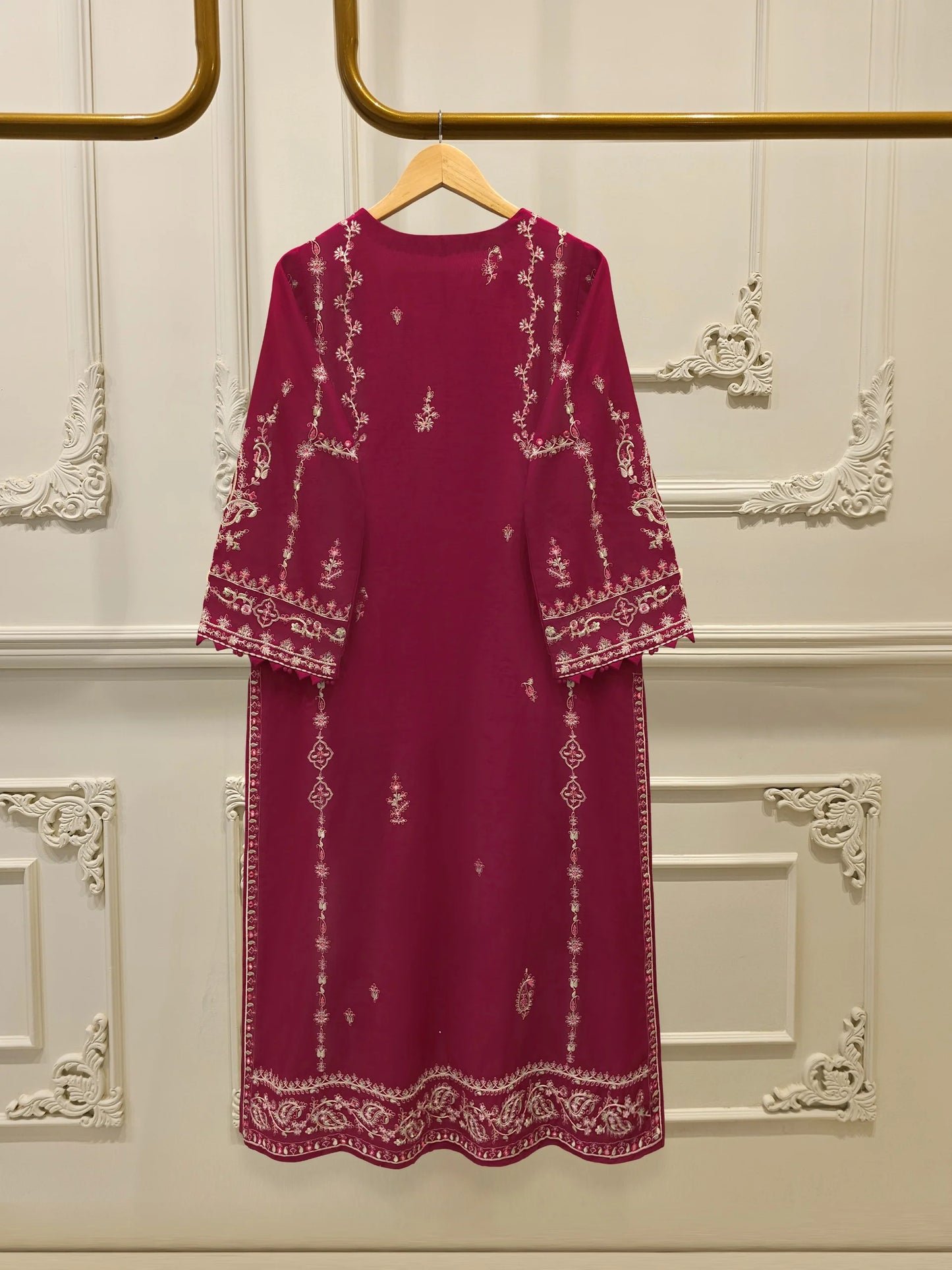 Pure Embroidered Kora Cotton Shirt S113836 | Aghanoor Bridal
