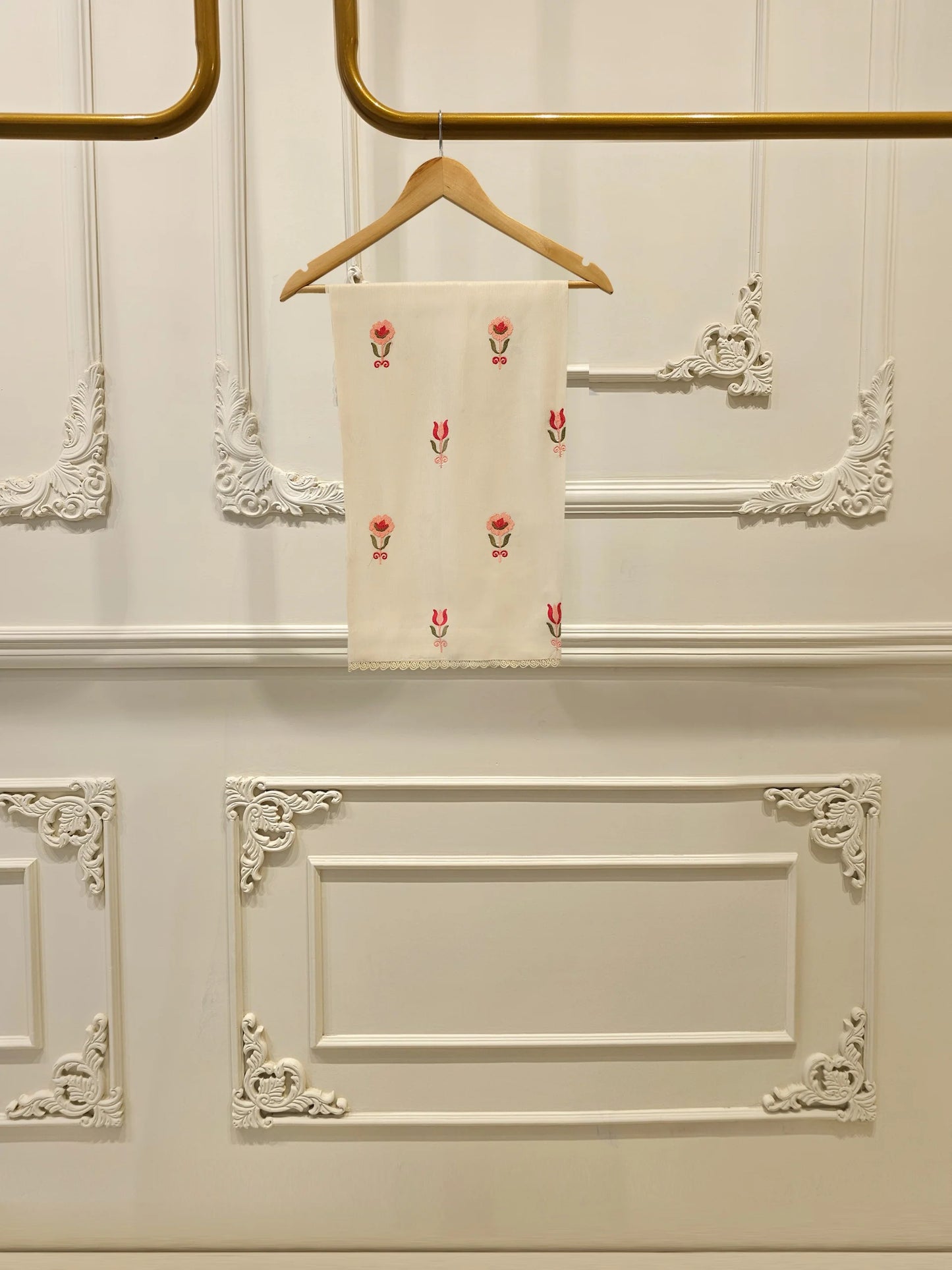 2 Piece - Pure Embroidered Cotton Net Suit S113814 | Aghanoor Bridal