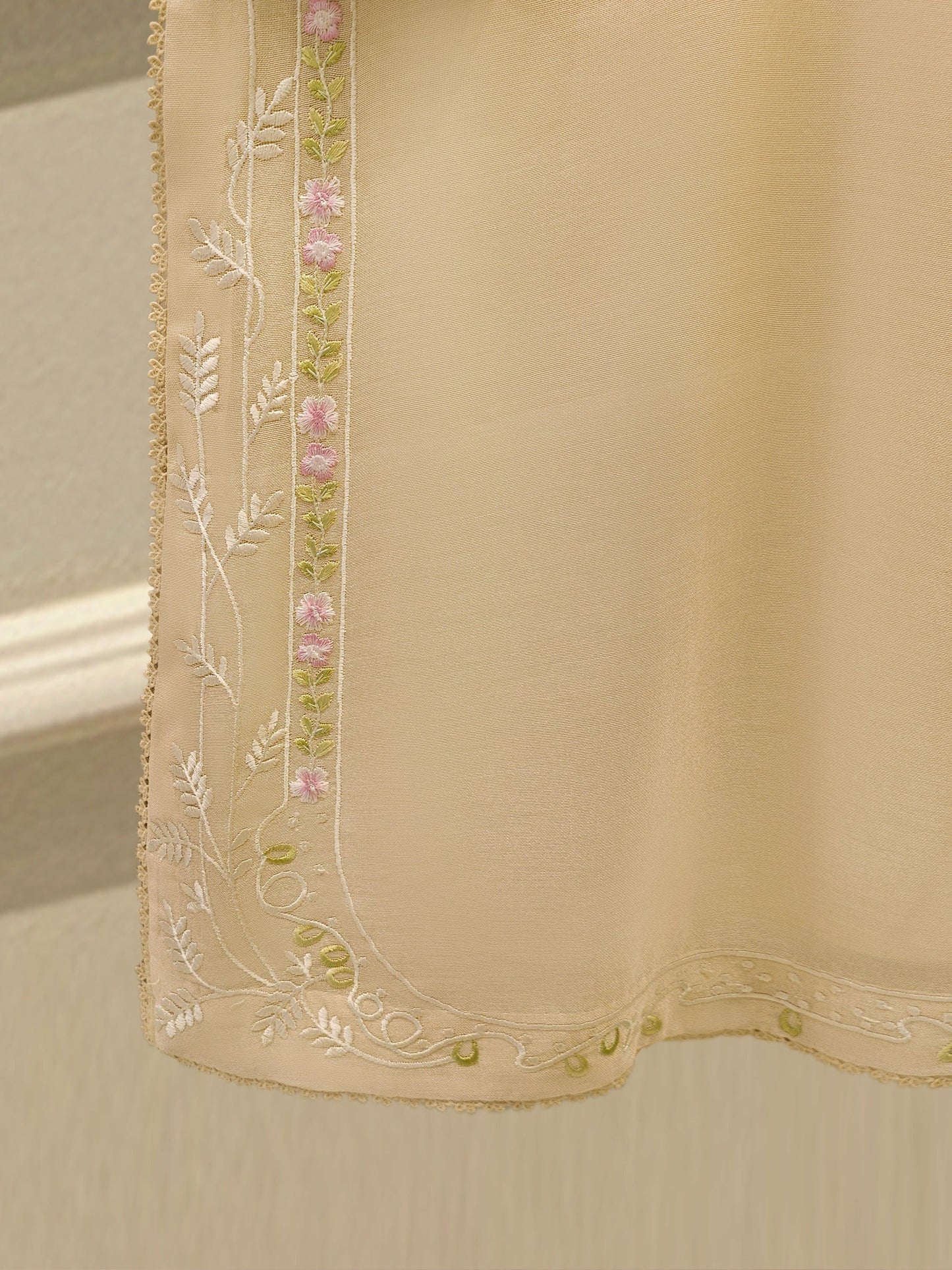 3 Piece - Pure Embroidered Cotton Net Suit S113844 | Aghanoor Bridal