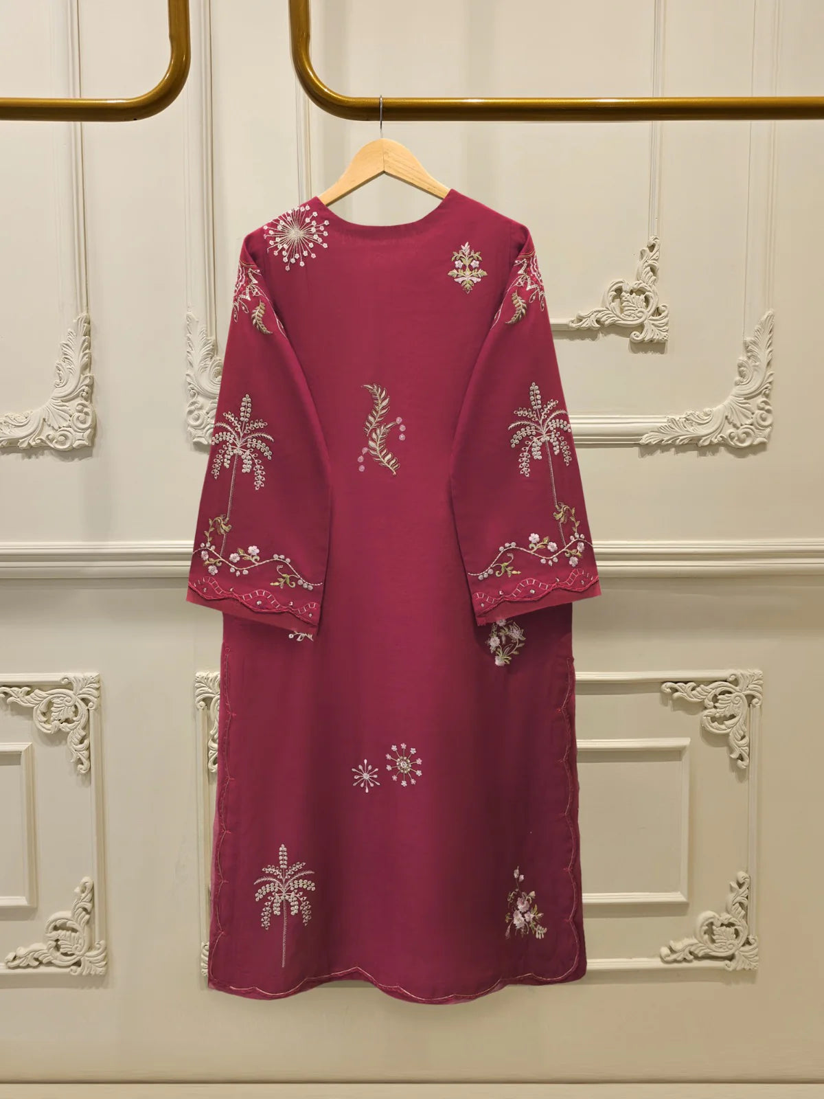 2 Piece - Embroidered Kora Cotton Suit S113813 | Aghanoor Bridal