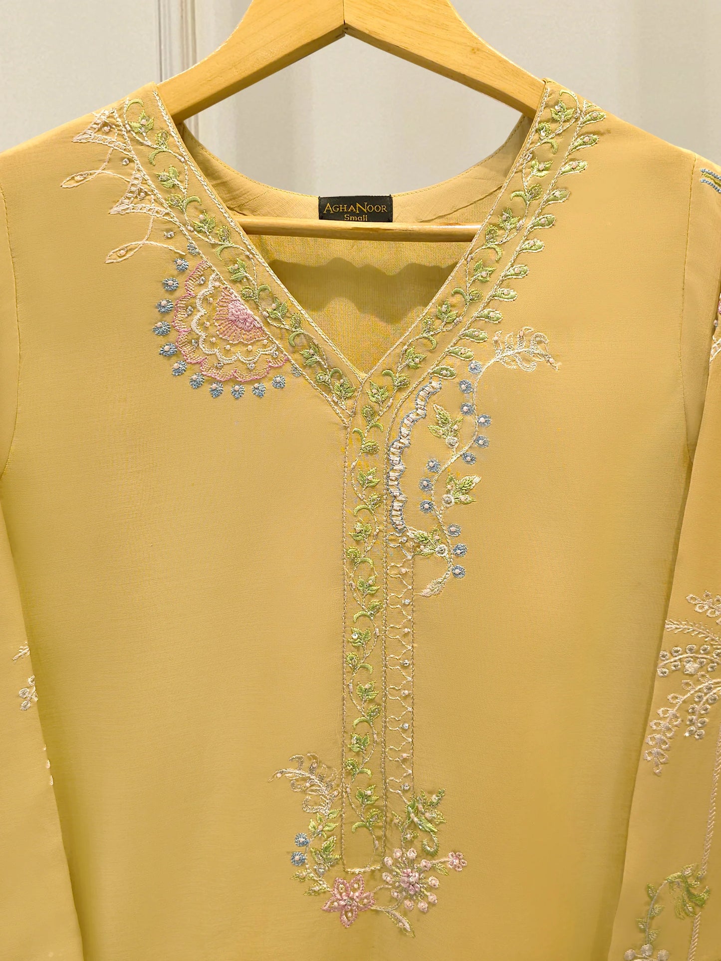 2 Piece - Embroidered Kora Cotton Suit S113722 | Aghanoor Bridal