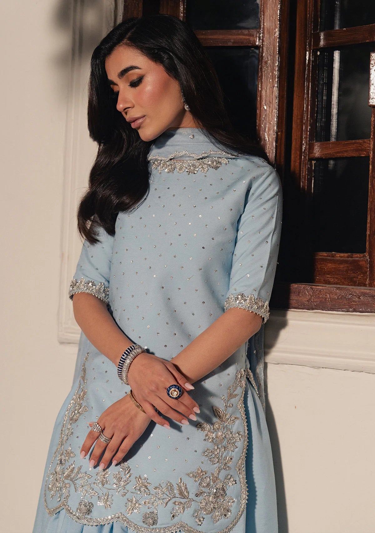 Seren Powder Blue | New Arrivals | Zainab Zulfiqar