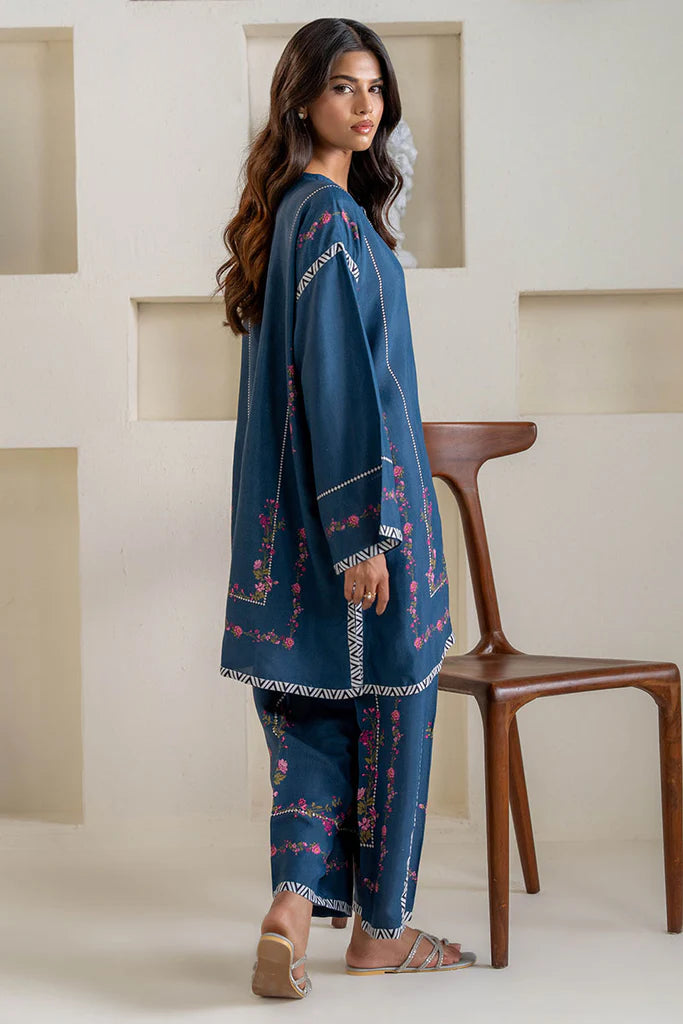 MIDNIGHT NAVY-2PC (SHIRT & TROUSER) | EXCLUSIVE PRET | Cross Stitch