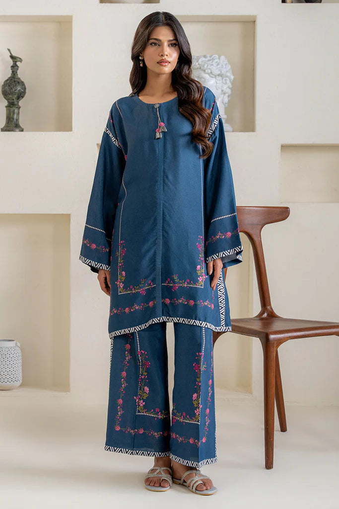MIDNIGHT NAVY-2PC (SHIRT & TROUSER) | EXCLUSIVE PRET | Cross Stitch