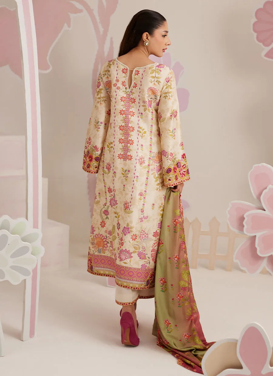 Tunic, Izaar And Dupatta | Ramadan Eid Frou Frou '26 | FARAH TALIB AZIZ