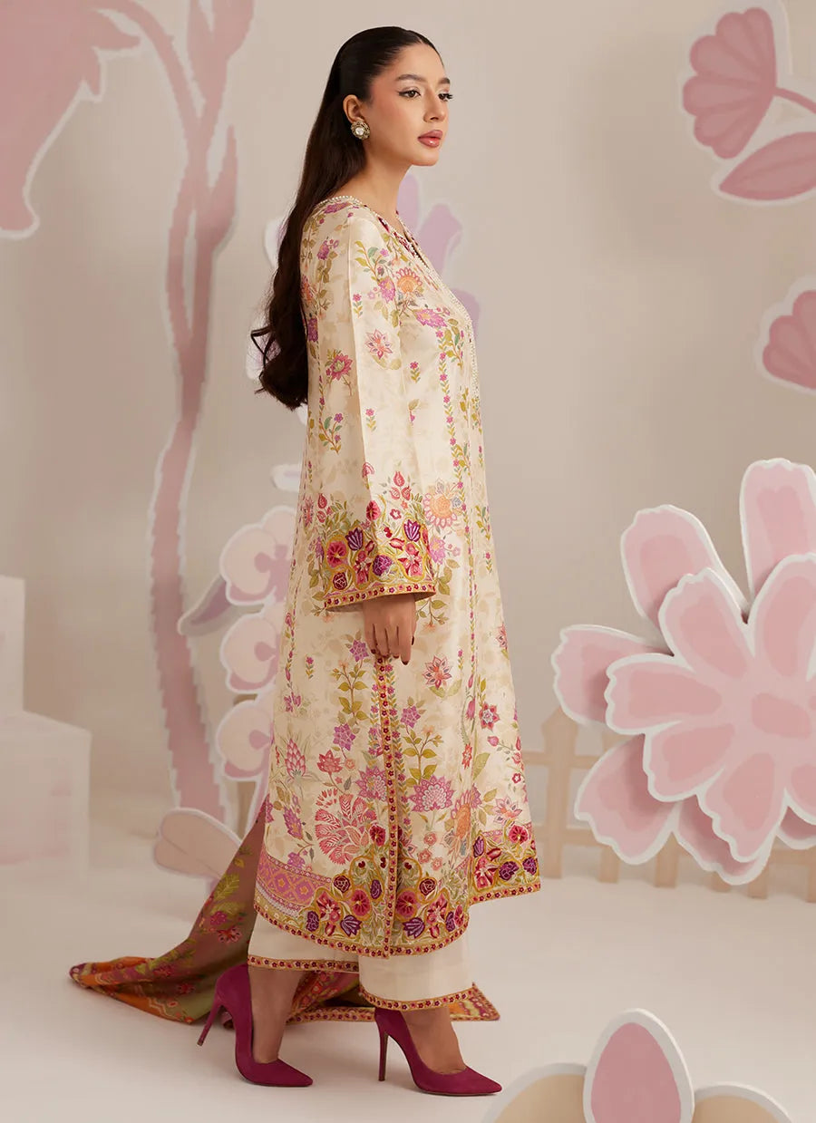 Tunic, Izaar And Dupatta | Ramadan Eid Frou Frou '26 | FARAH TALIB AZIZ