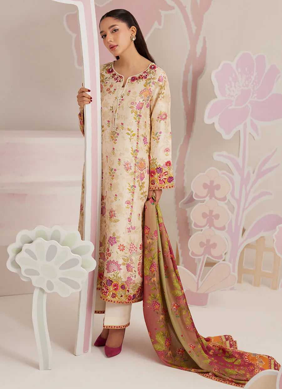 Tunic, Izaar And Dupatta | Ramadan Eid Frou Frou '26 | FARAH TALIB AZIZ