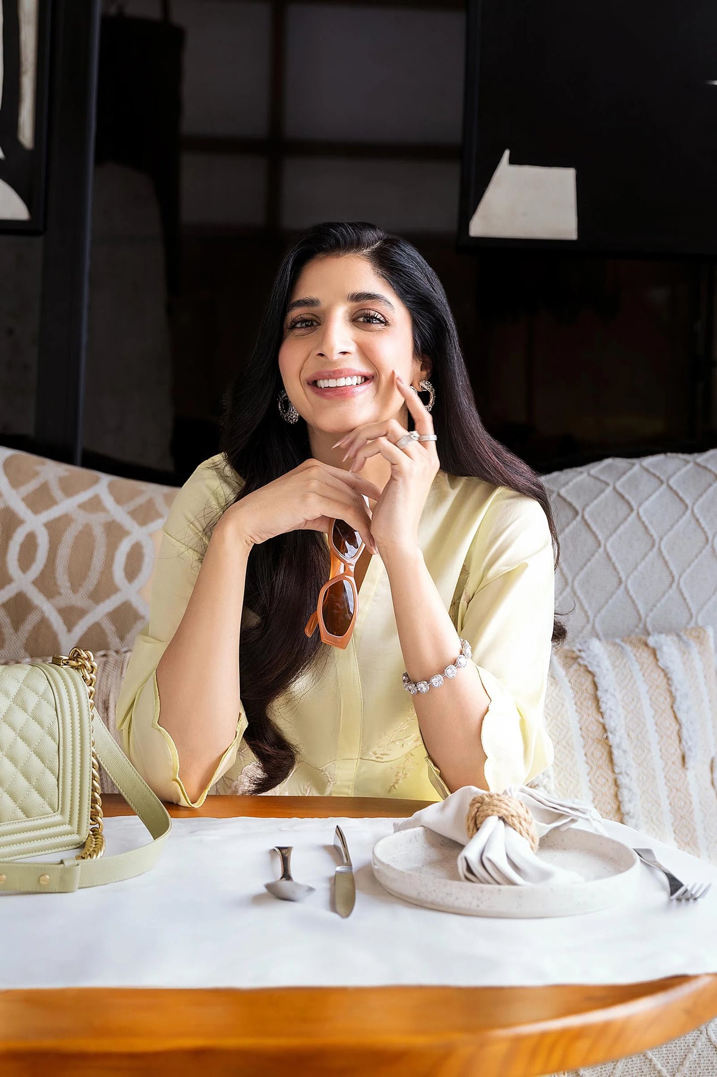 STITCHED LAWN EMBROIDERED SHIRT + SHALWAR | Sana Safinaz