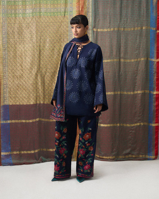 BAHAREH SCARF | Khaddar Pret '26 | Jugnu Women