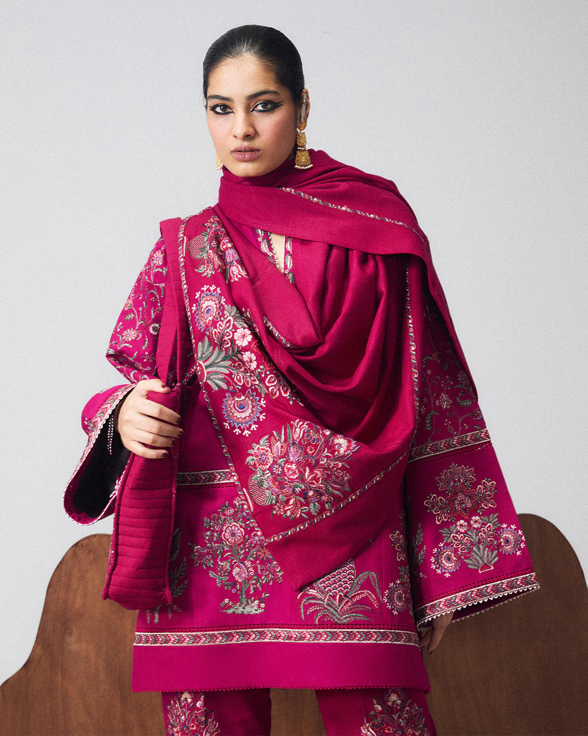 DELDAR SCARF | Khaddar Pret '26 | Jugnu Women