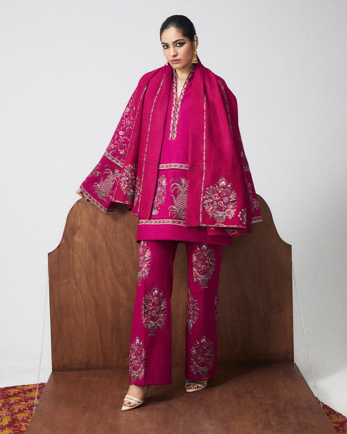 DELDAR SCARF | Khaddar Pret '26 | Jugnu Women