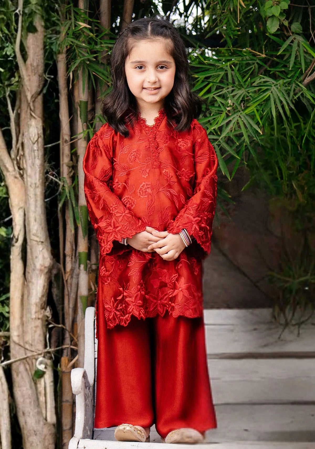 Arina Red Kids | New Arrivals | Zainab Zulfiqar Kidswear