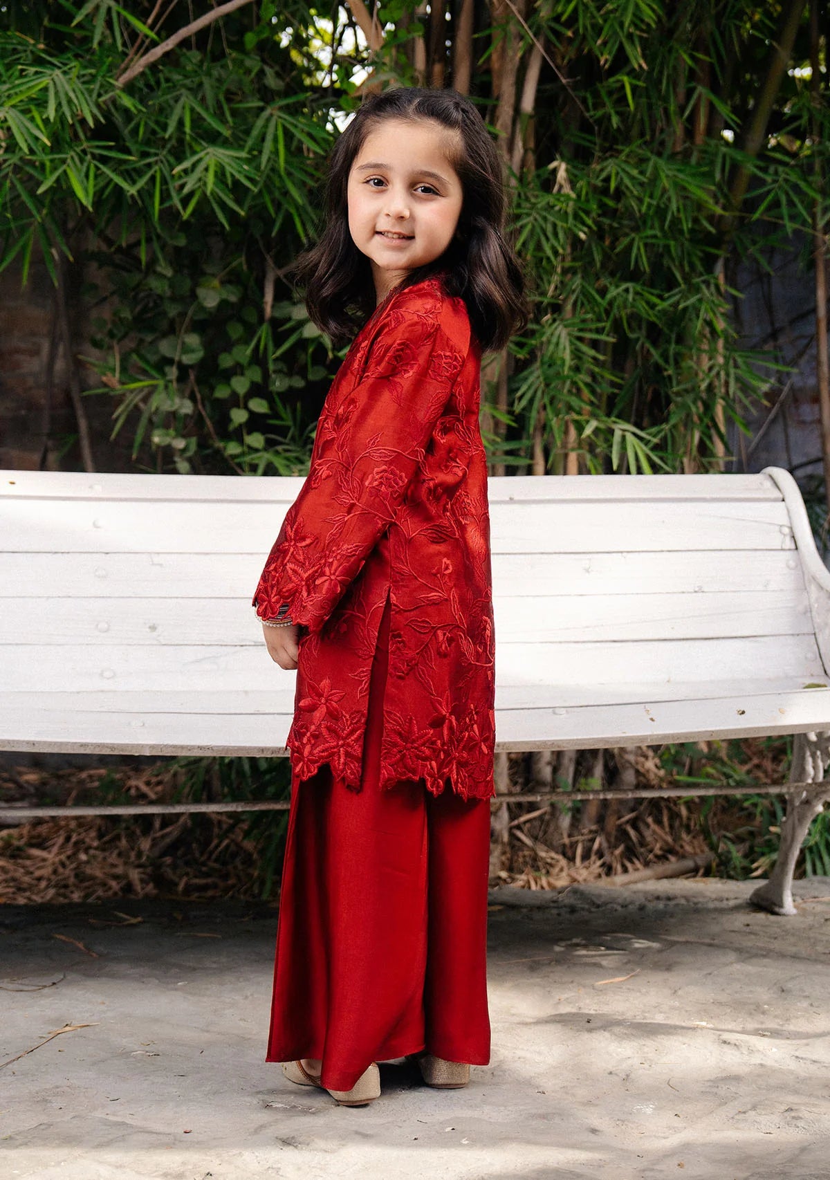 Arina Red Kids | New Arrivals | Zainab Zulfiqar Kidswear
