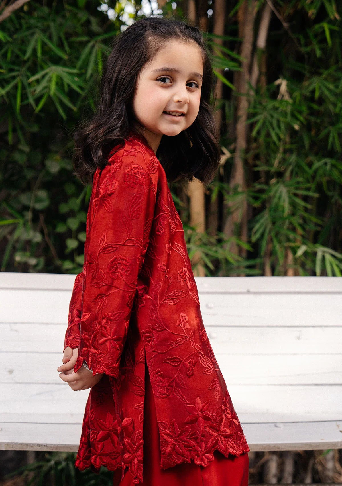 Arina Red Kids | New Arrivals | Zainab Zulfiqar Kidswear