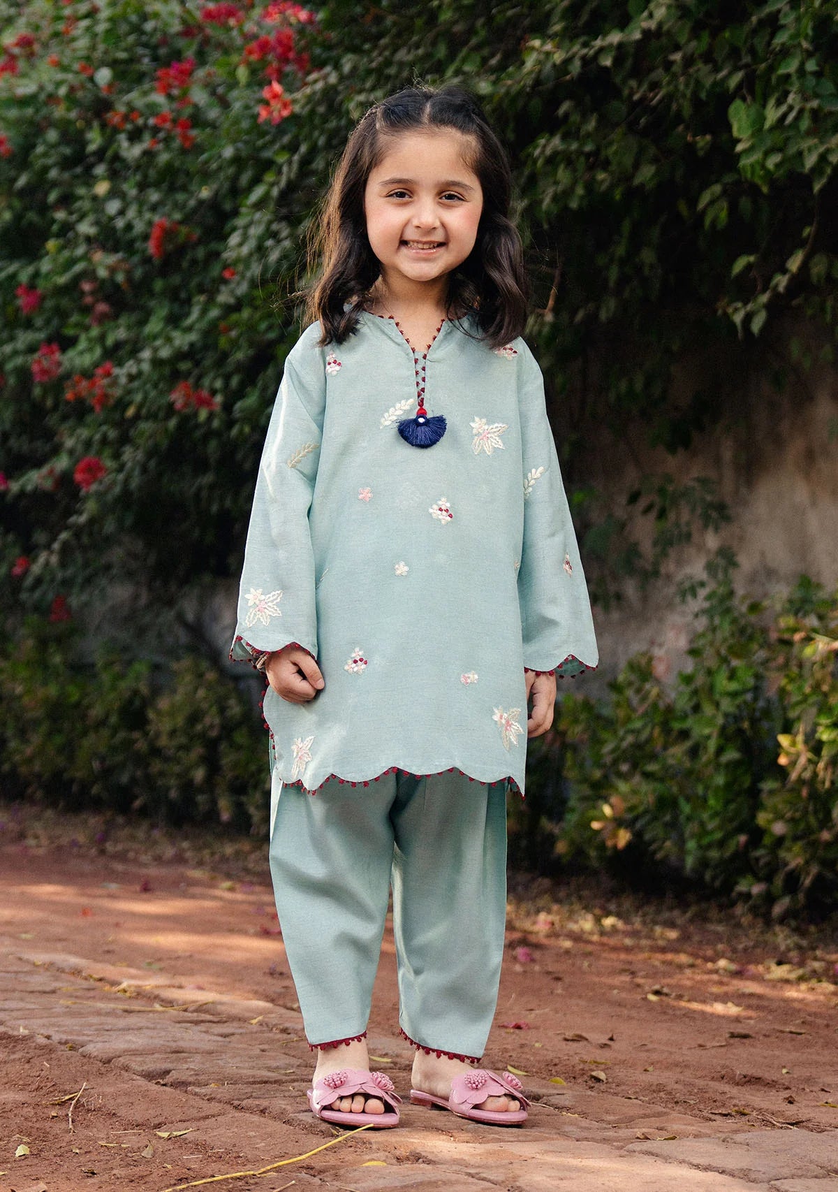 Mersana Sky Blue Kids | New Arrivals | Zainab Zulfiqar Kidswear