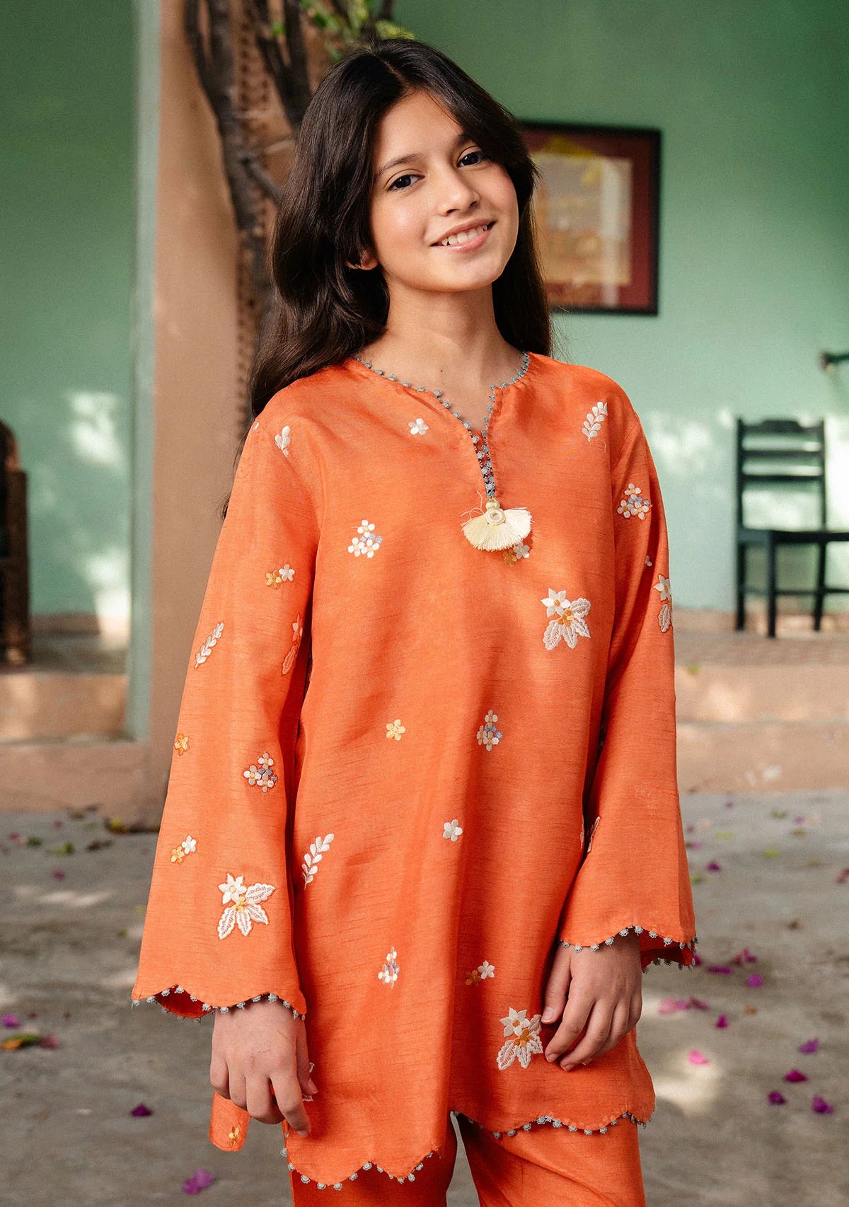 Mersana Rust Kids | New Arrivals | Zainab Zulfiqar Kidswear