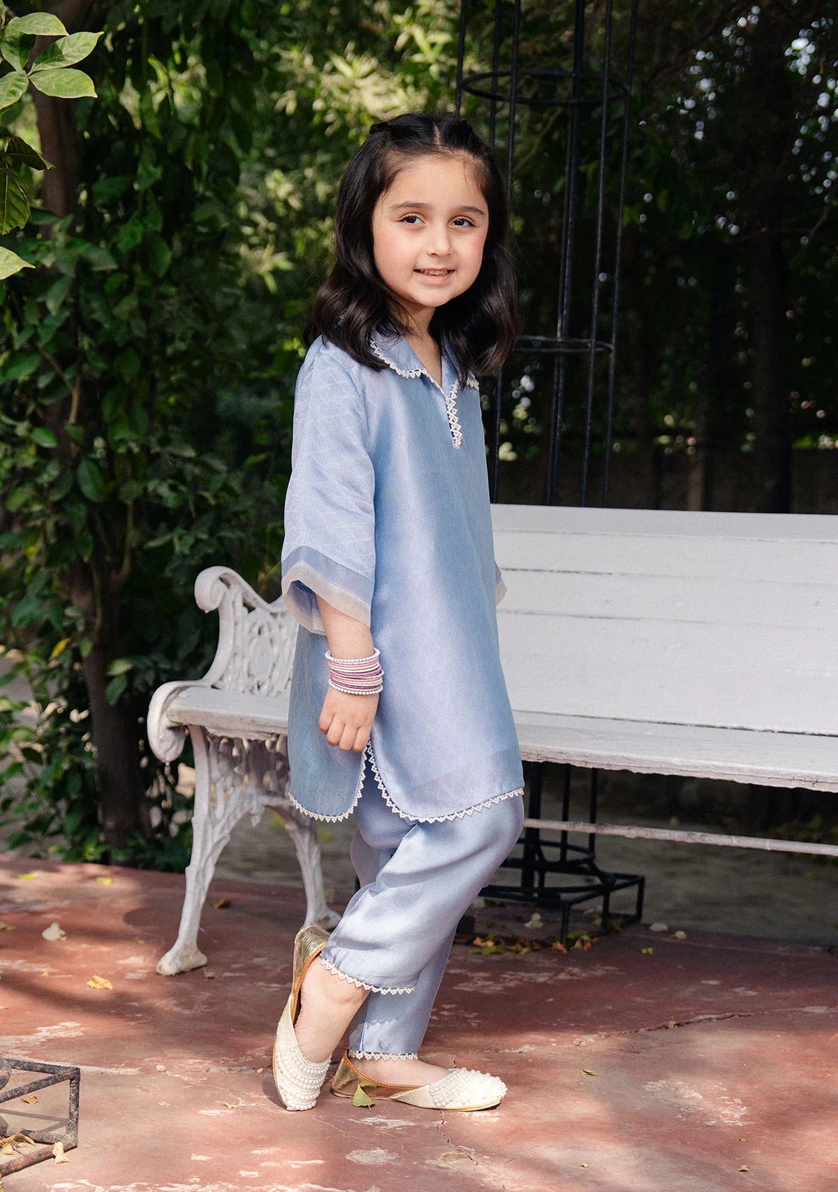 Emani Periwinkle Kids | New Arrivals | Zainab Zulfiqar Kidswear