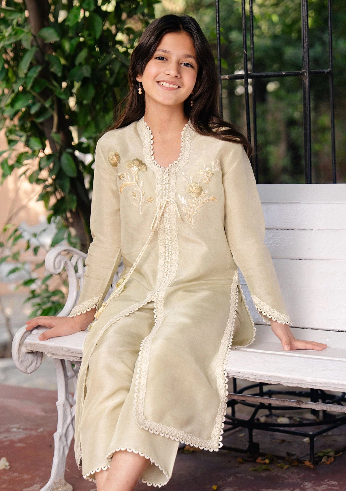 Kira Pistachio Kids | New Arrivals | Zainab Zulfiqar Kidswear