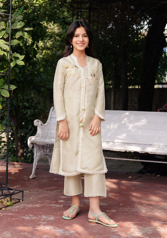 Kira Pistachio Kids | New Arrivals | Zainab Zulfiqar Kidswear