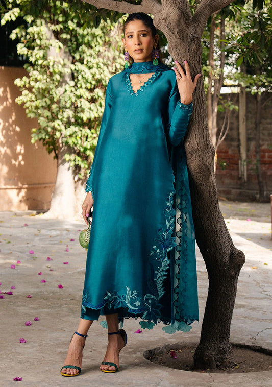Naida Teal | New Arrivals | Zainab Zulfiqar