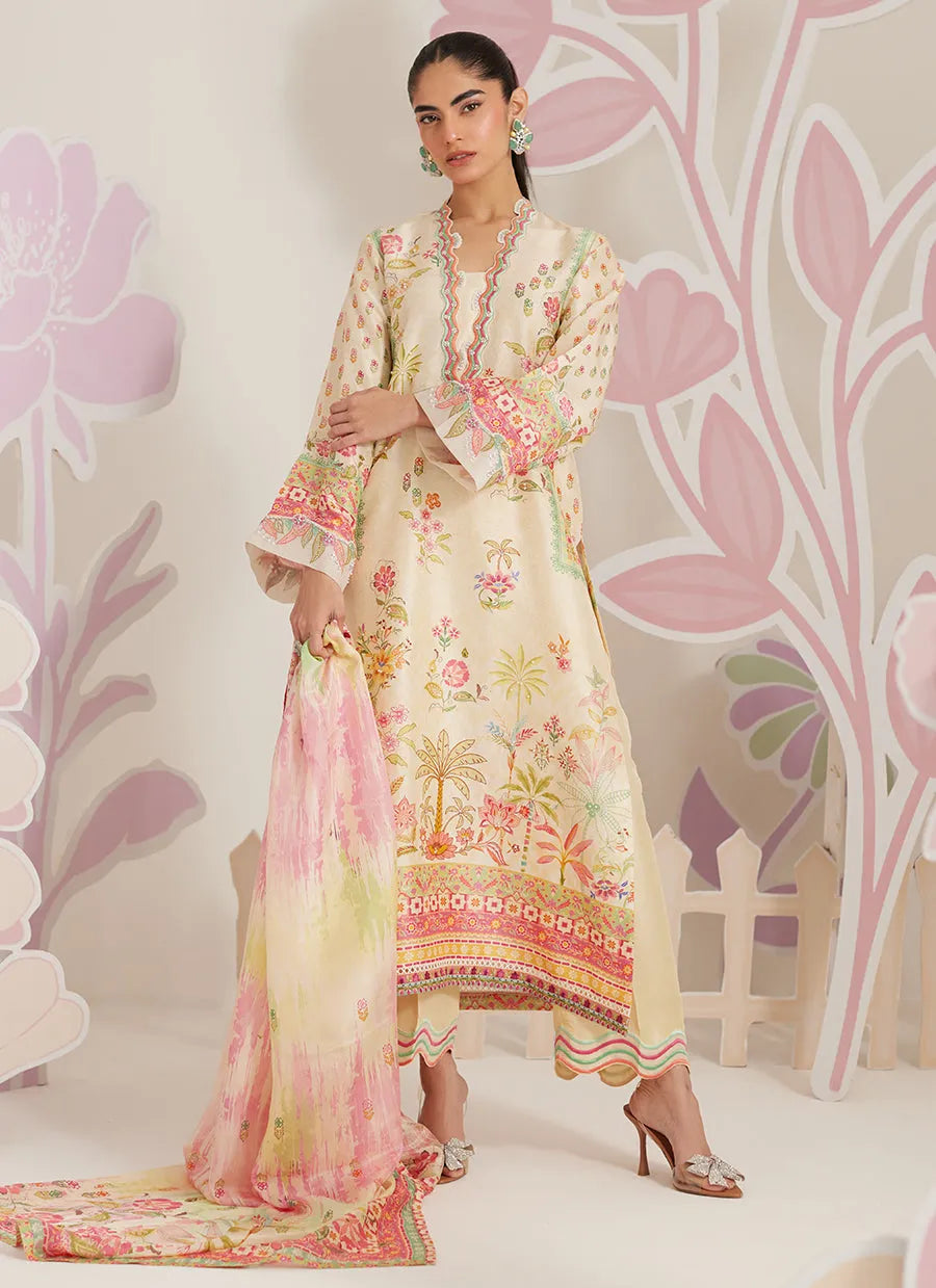 Zelara Shirt And Dupatta | Ramadan Eid Frou Frou '26 | FARAH TALIB AZIZ